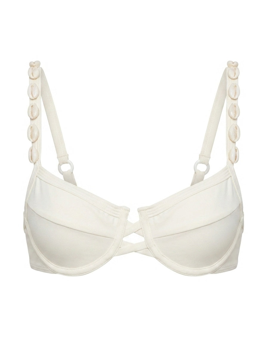 Top Meia Taça Búzios Off-White