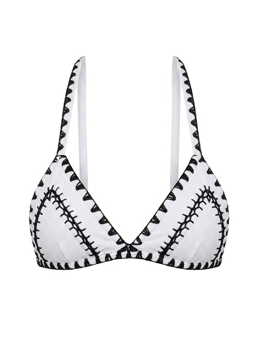 Top Biquíni Boho Beach Branco
