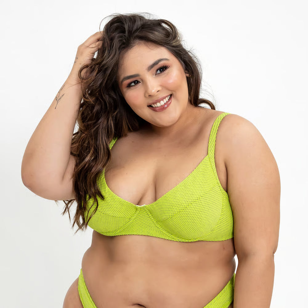 Biquíni Meia-Taça Camboja Plus Size