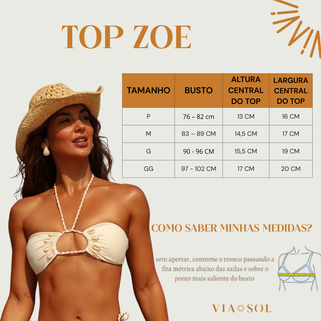 Biquíni Zoe Búzios Off Com Calcinha de Amarrar