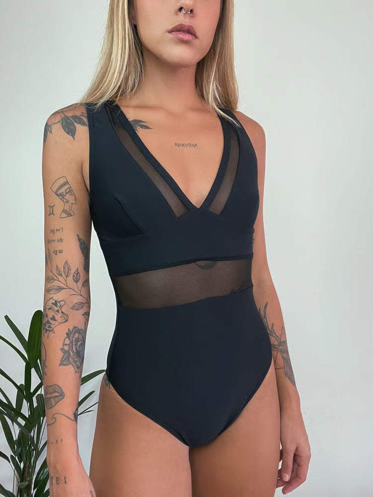 Body Tule Preto