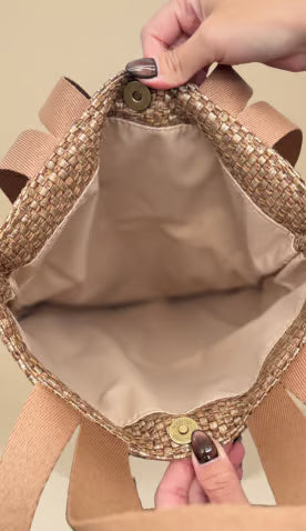 Bolsa Lari Trissê Caramelo