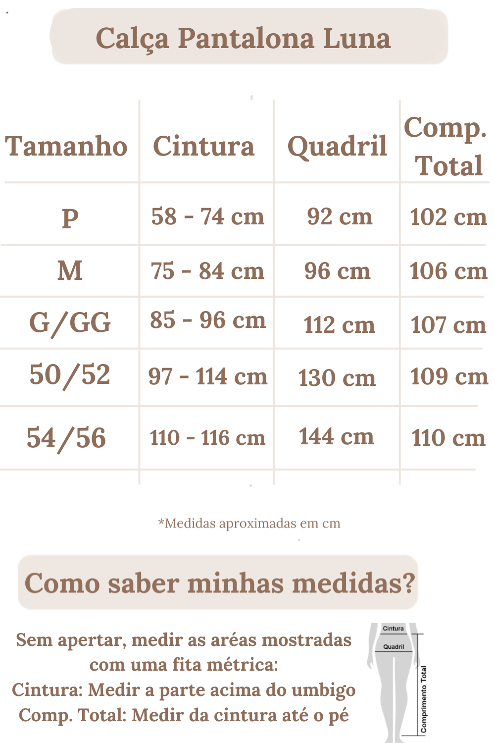 Calça Pantalona Luna Preta Plus Size