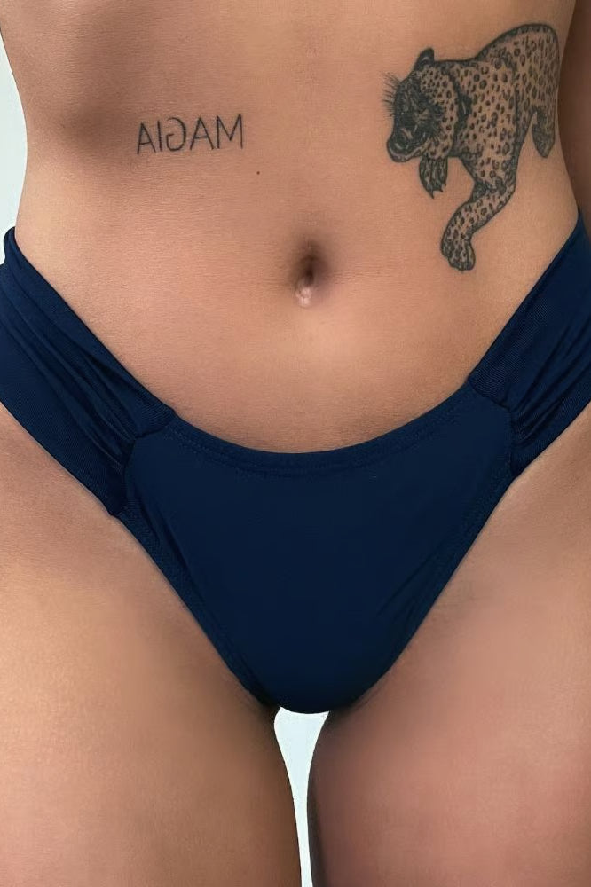 Calcinha De Biquíni Borboleta Azul Marinho