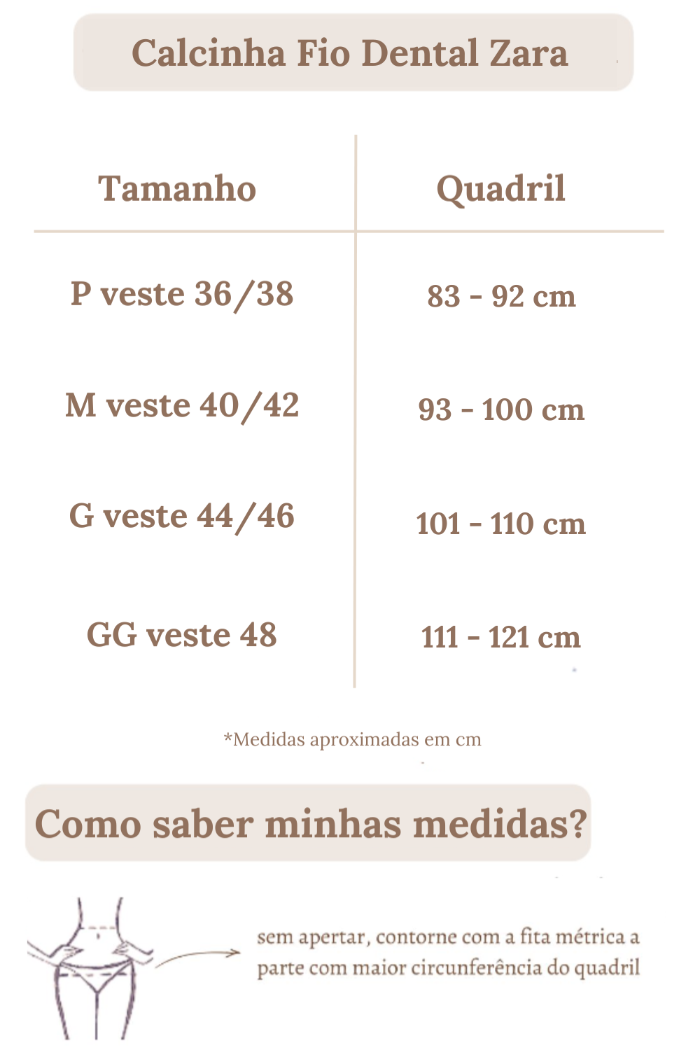 Calcinha De Biquíni Fio Dental Zara Off White
