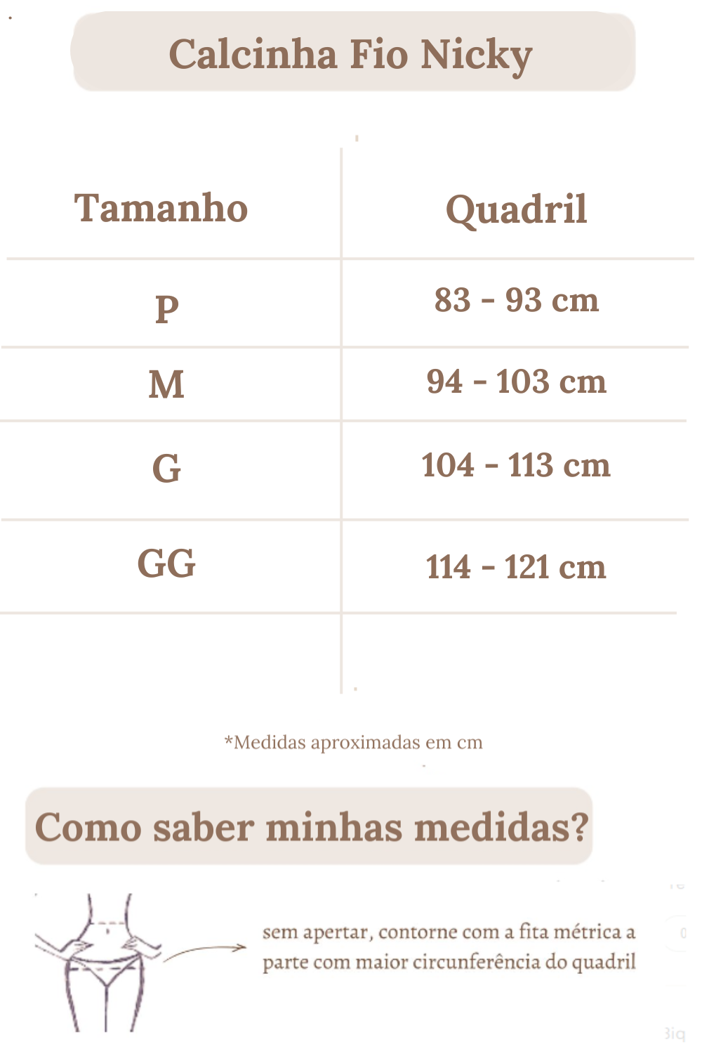 Calcinha De Biquíni Fio Nicky Pitaya