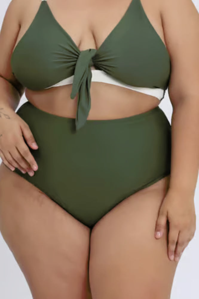 Calcinha De Biquíni Plus Size Hotpants Militar