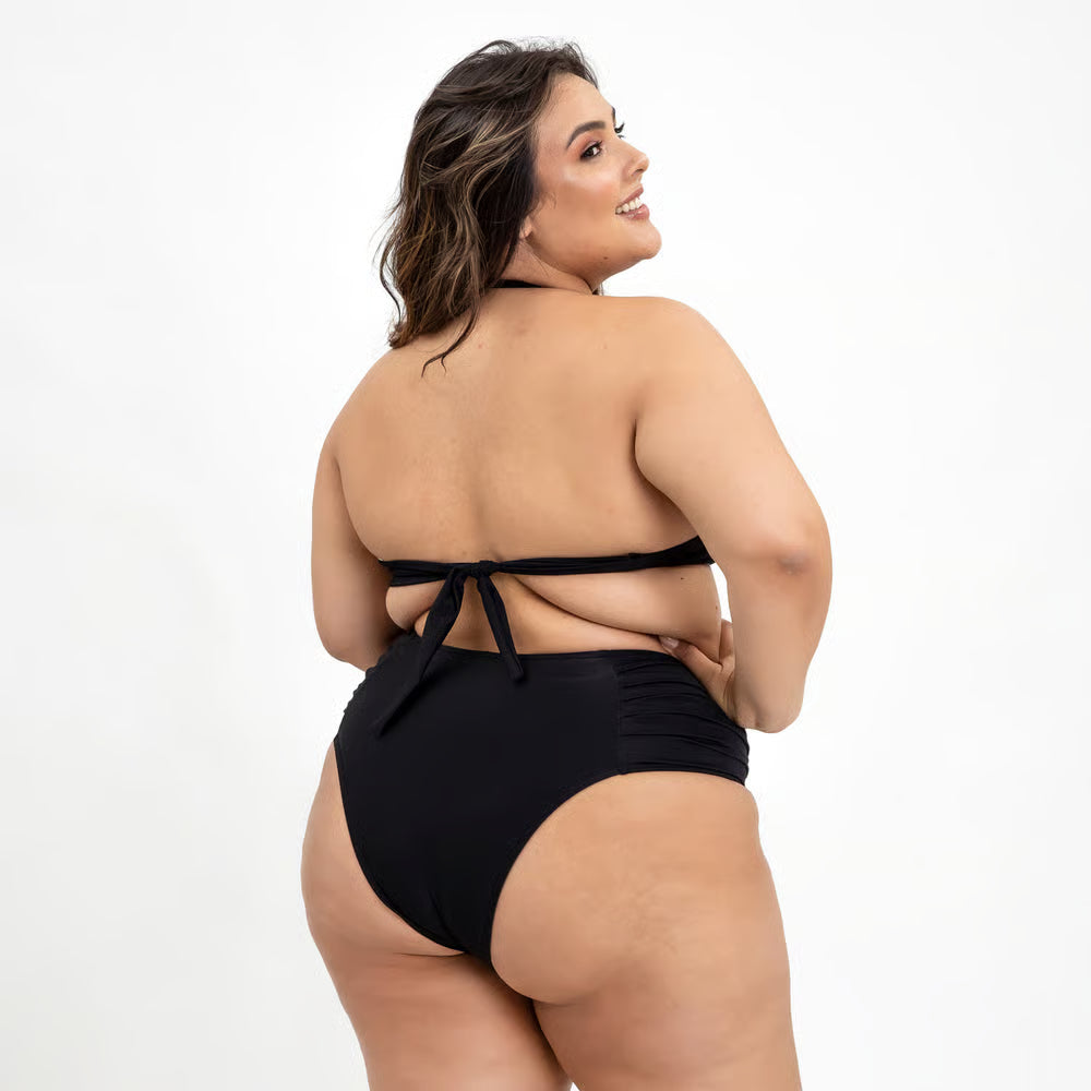 Calcinha De Biquíni Plus Size Tangão Preto