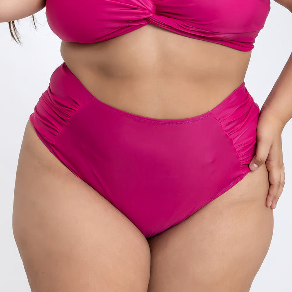 Calcinha De Biquíni Plus Size Tangão Vinho