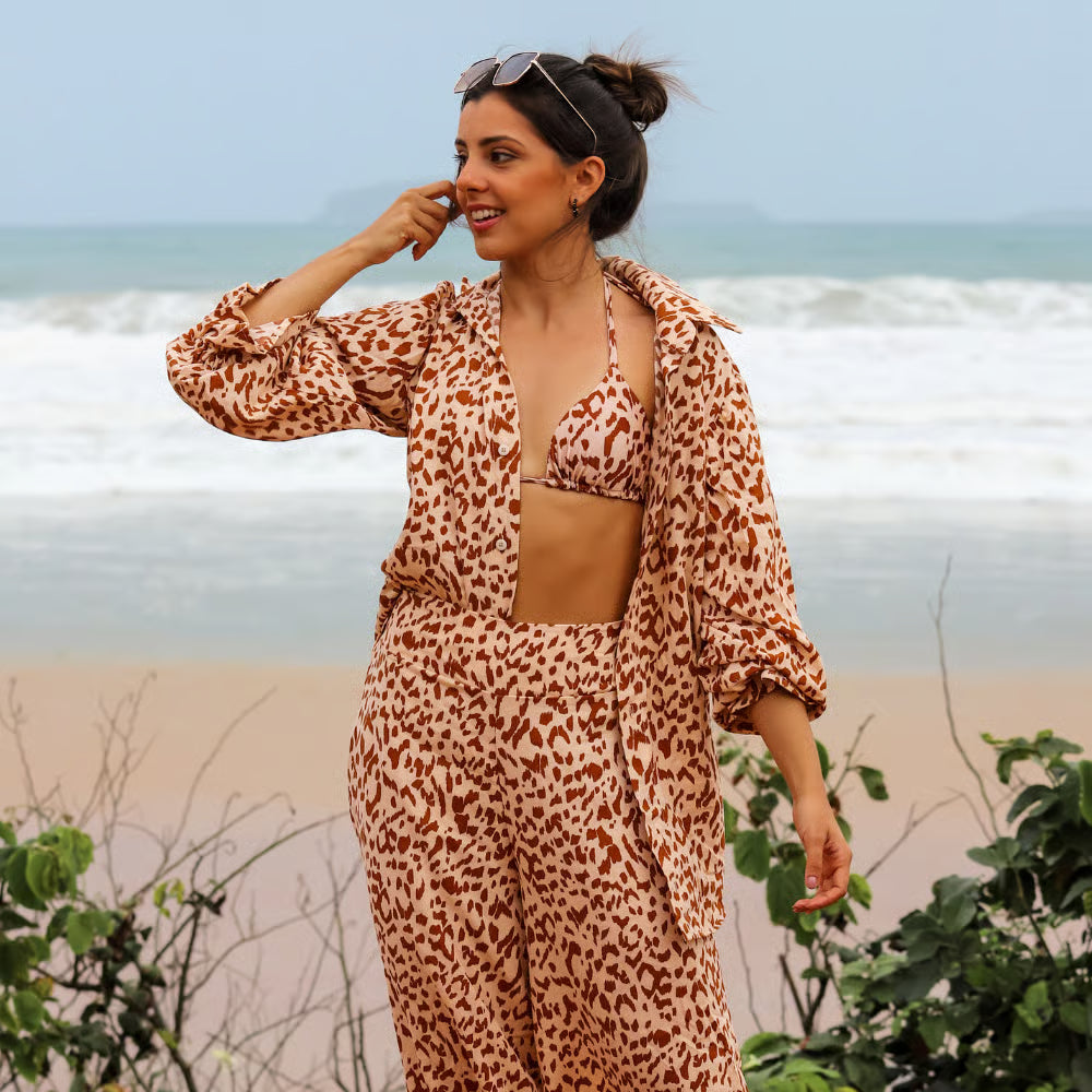 Camisa Cléo Onça Nude