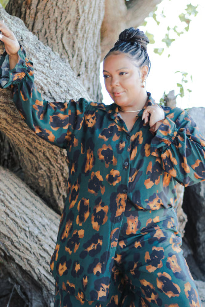 Camisa Cléo Savana Plus Size