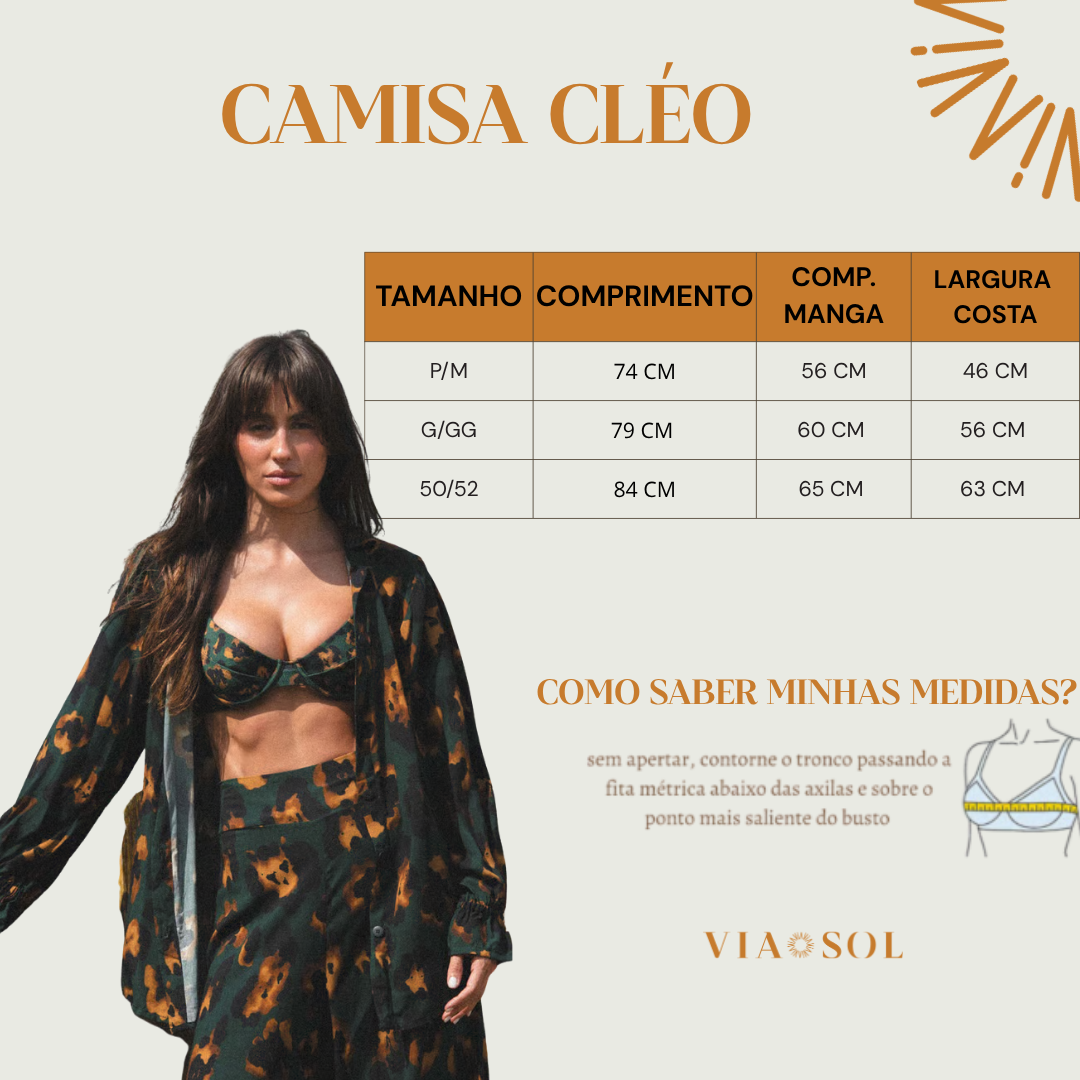 Camisa Cléo Savana Plus Size