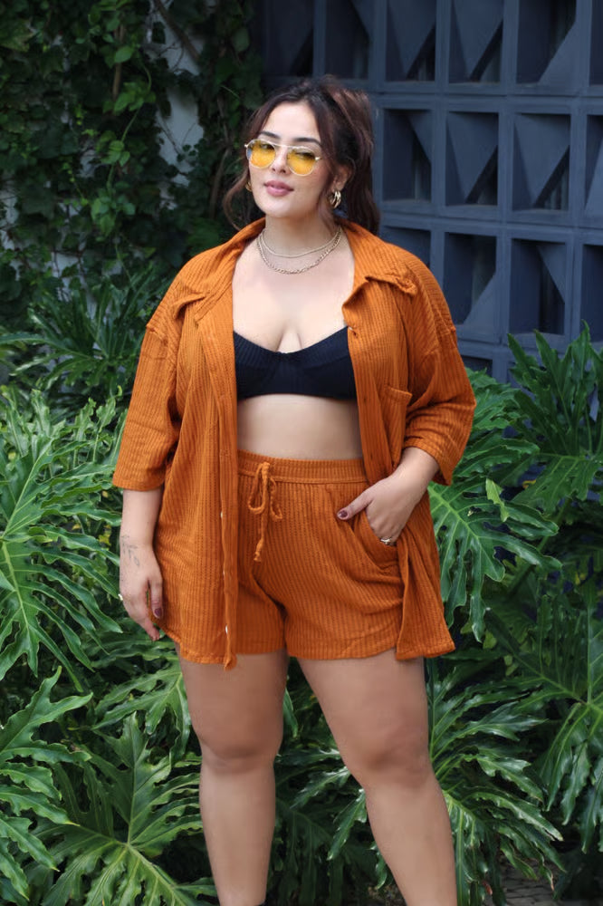 Camisa Curta Mel Plus Size