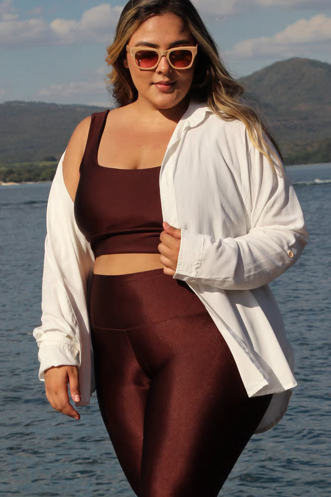 Camisa Manga Longa Plus Size Off White