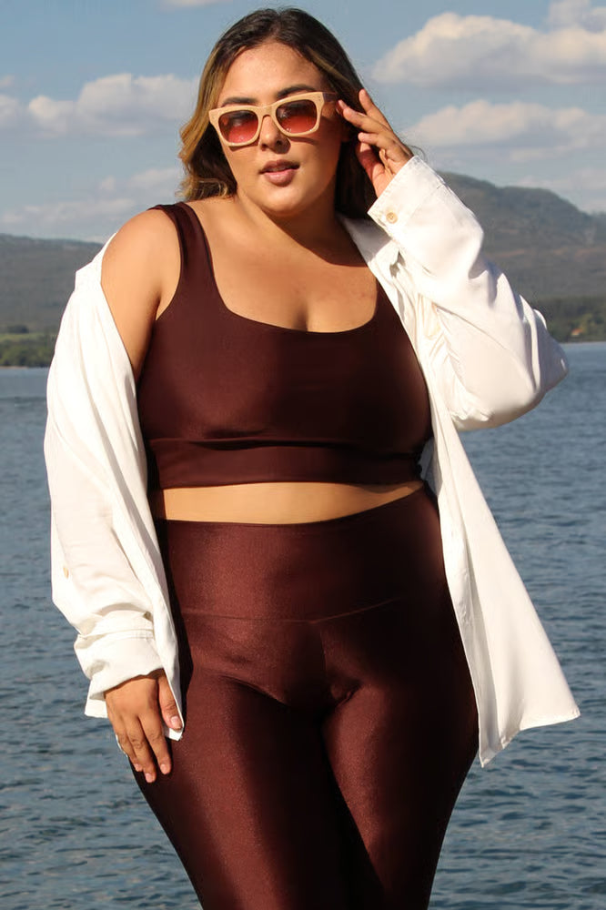 Camisa Manga Longa Plus Size Off White