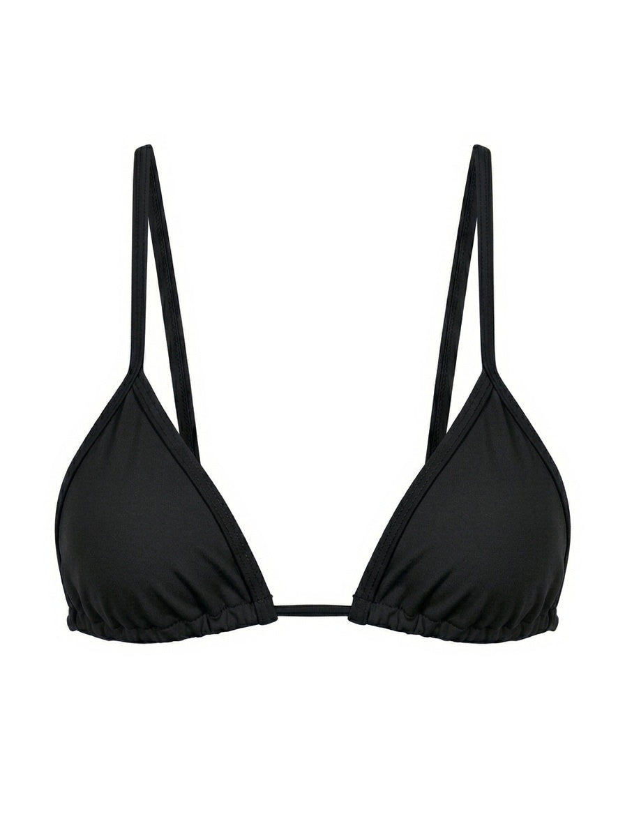 Top Biquíni Cortininha Básico Preto