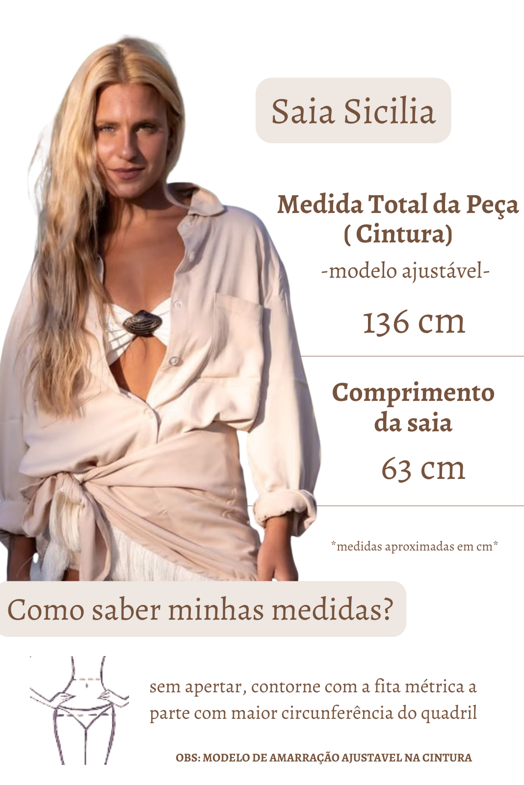 Conjunto Franjas Sicilia Marfim