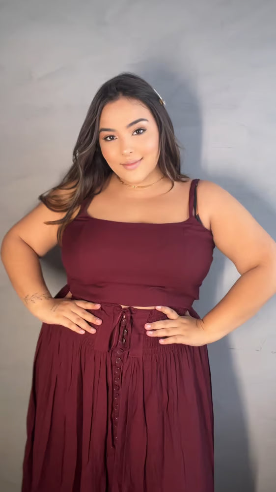 Cropped Anny Plus Size Cereja