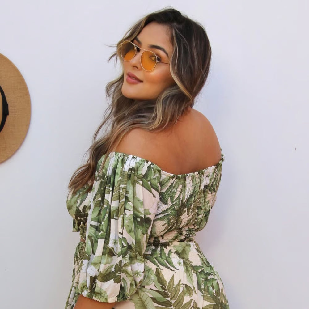 Cropped Bia Plus Size Atacama Verde