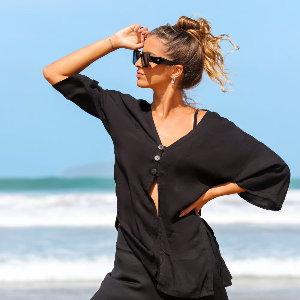 Kimono Liz Preto