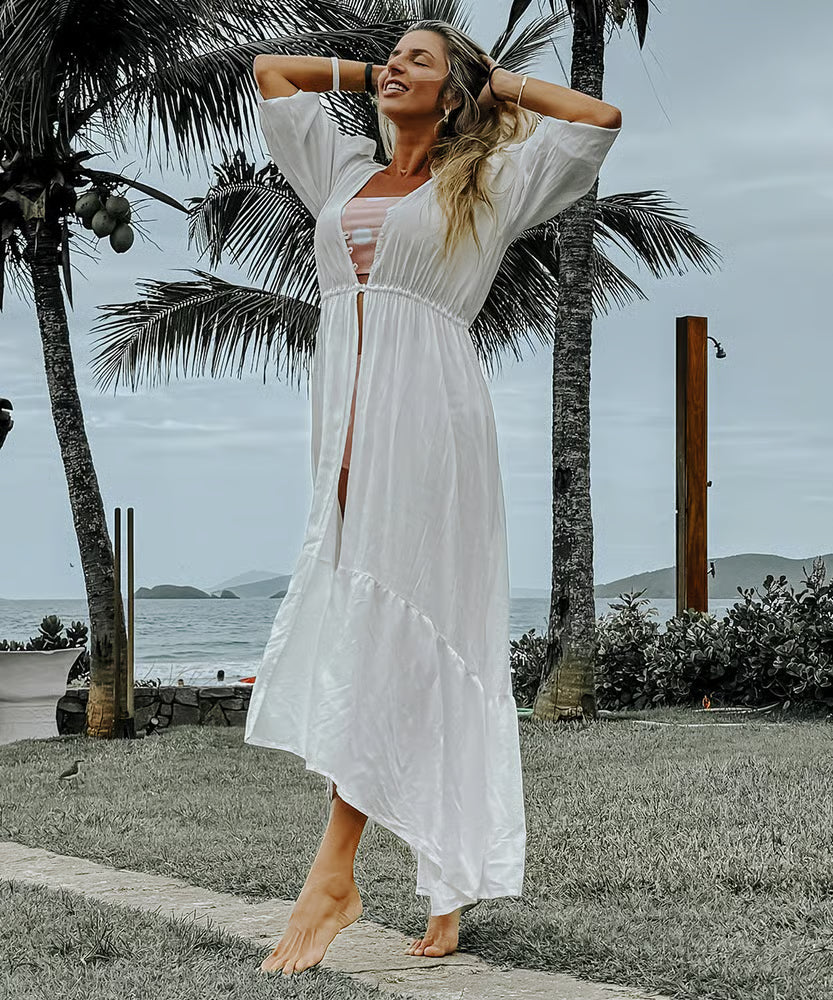 Kimono Longo Off White