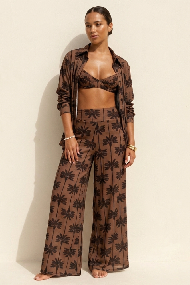 Calça Pantalona Luna Coqueiros