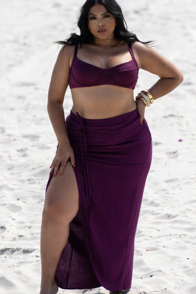 Saia Longa Athena Malbec Plus Size