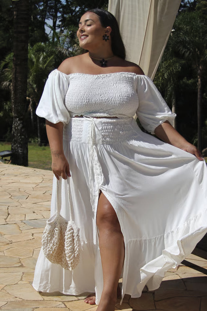 Saia Maya Plus Size Off White