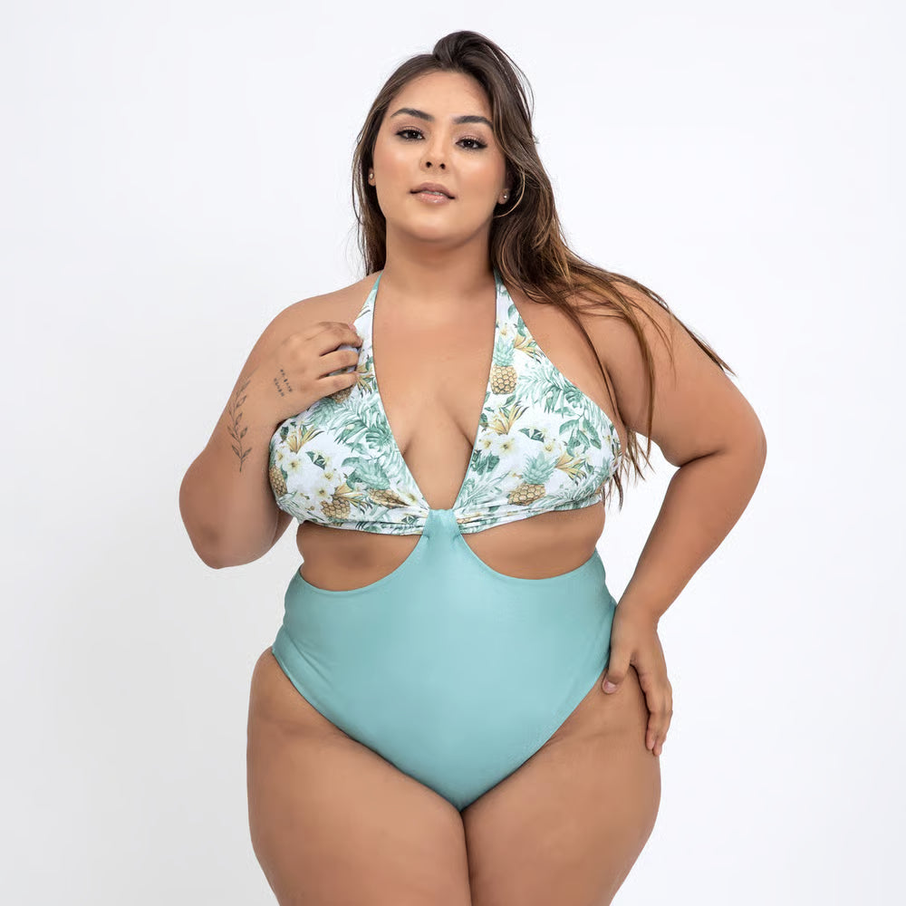 Smart Body Abacaxi Verde Claro Plus Size