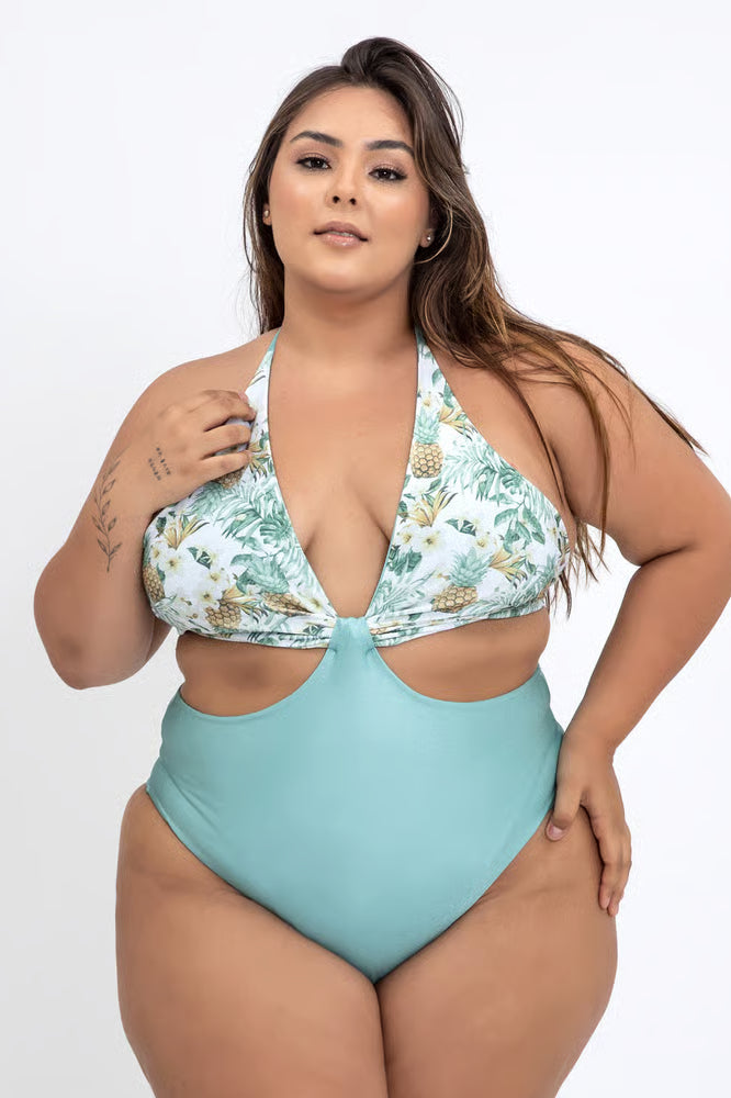Smart Body Abacaxi Verde Claro Plus Size