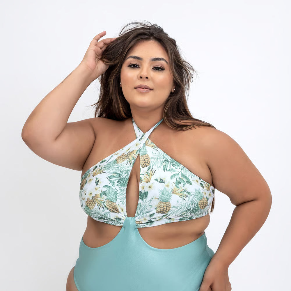 Smart Body Abacaxi Verde Claro Plus Size