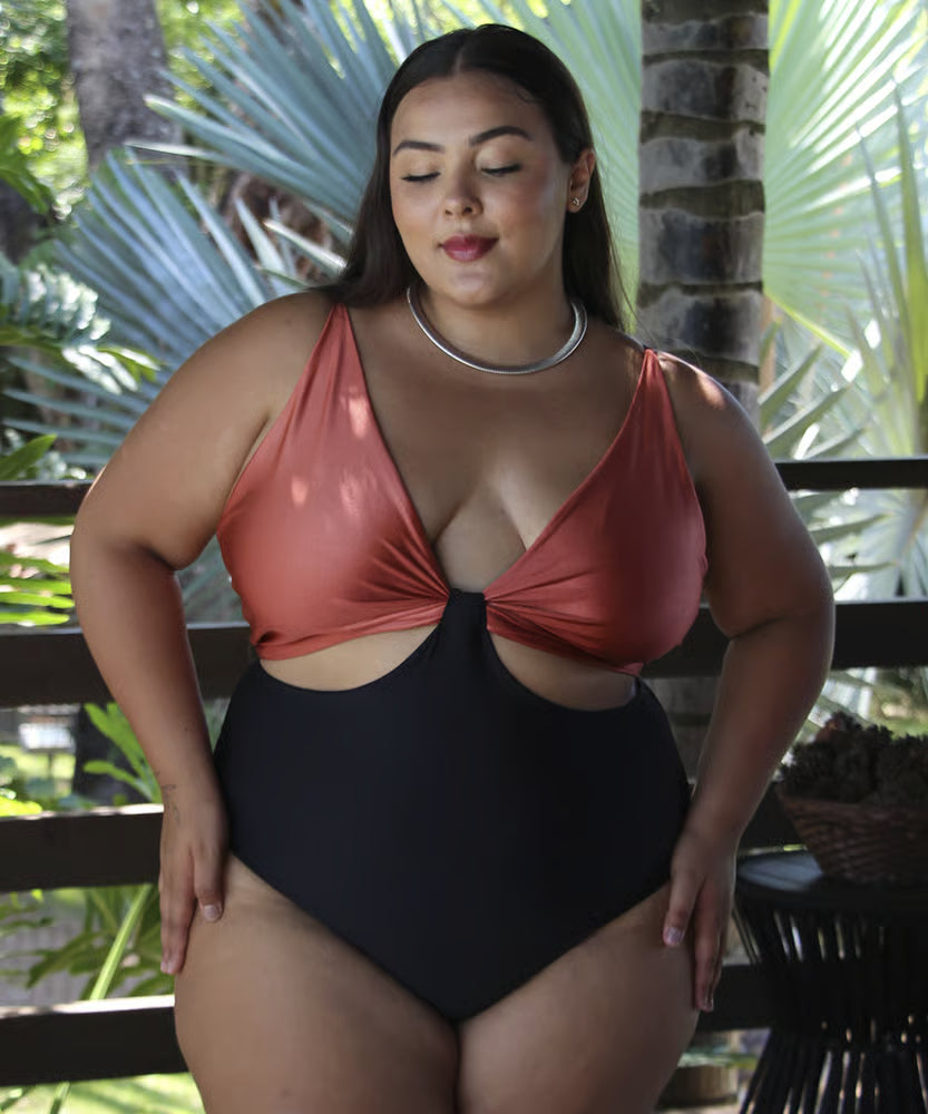Smart Body Plus Size Areia/Preto