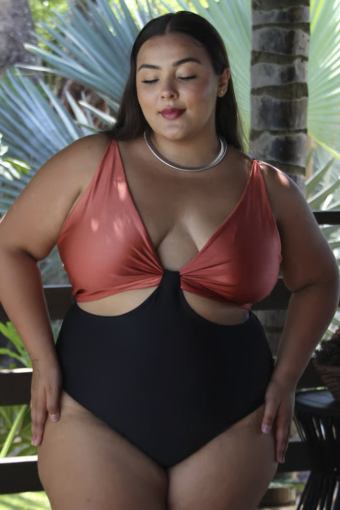 Smart Body Plus Size Areia/Preto