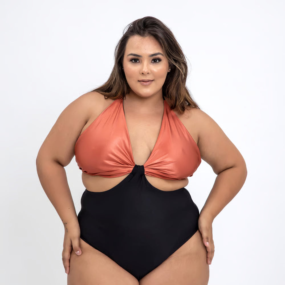 Smart Body Plus Size Areia/Preto