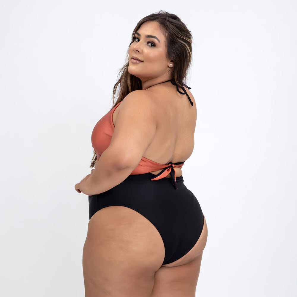 Smart Body Plus Size Areia/Preto
