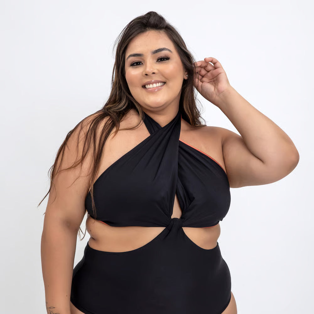 Smart Body Plus Size Areia/Preto