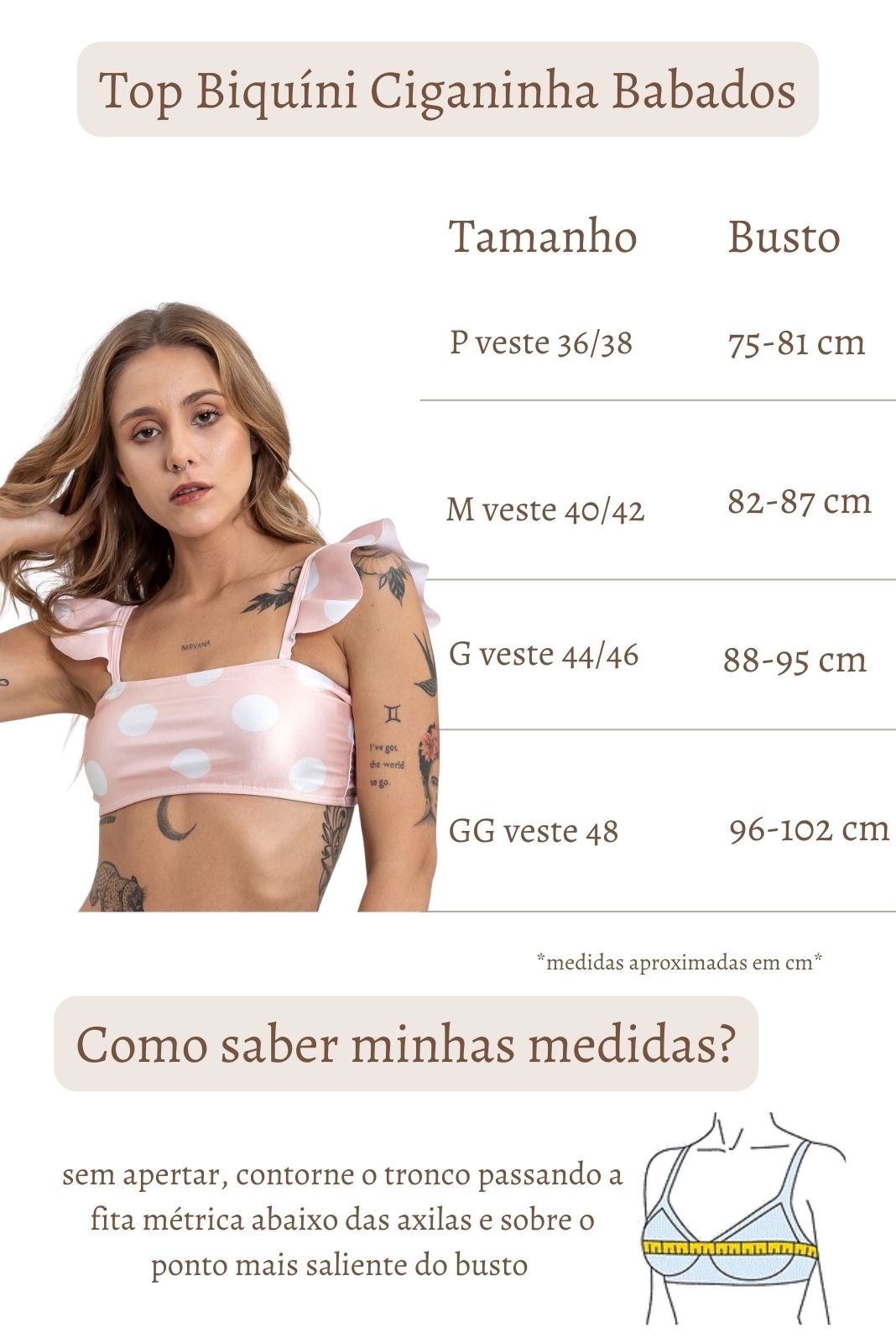 Top Biquíni Ciganinha Babados Listrado Colorido
