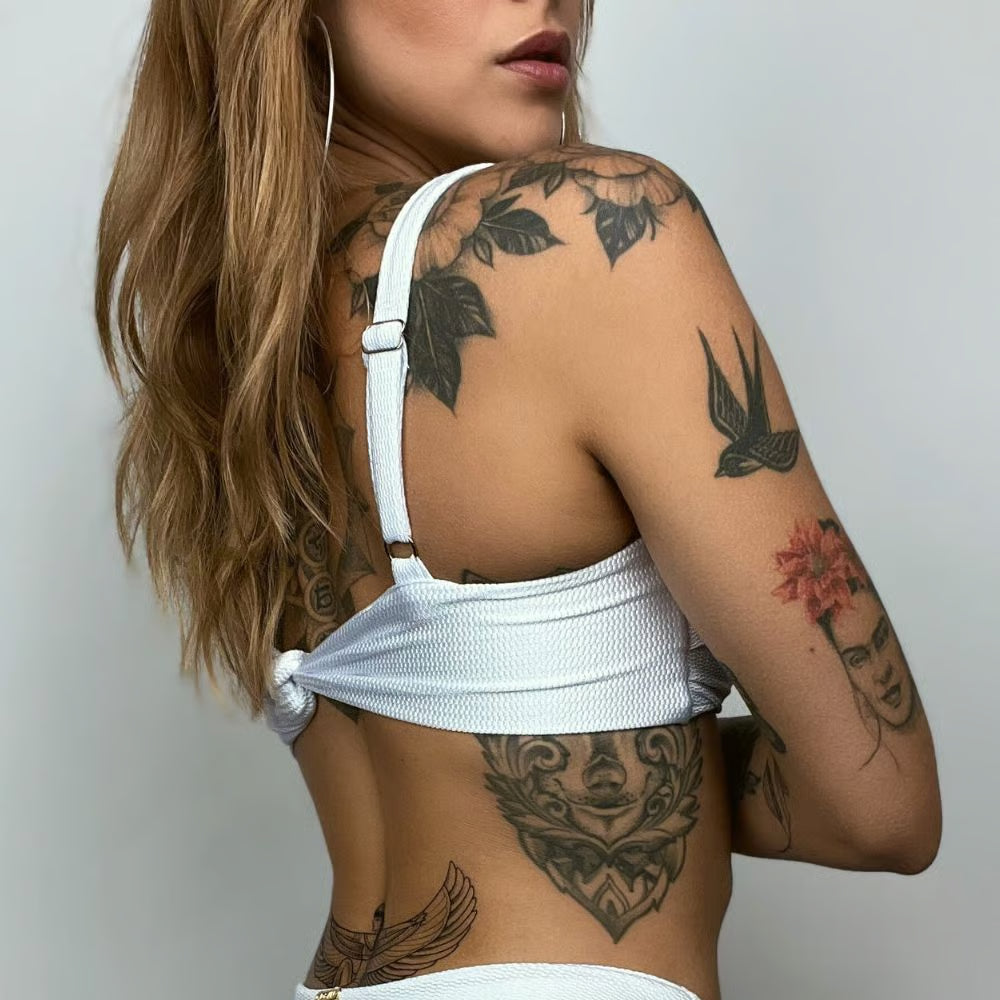 Top Biquíni Cropped Drapeado Cairo
