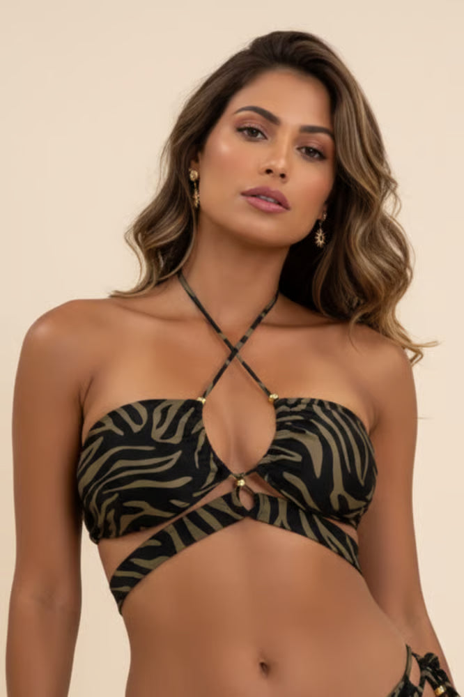 Top Biquíni Moana Safari