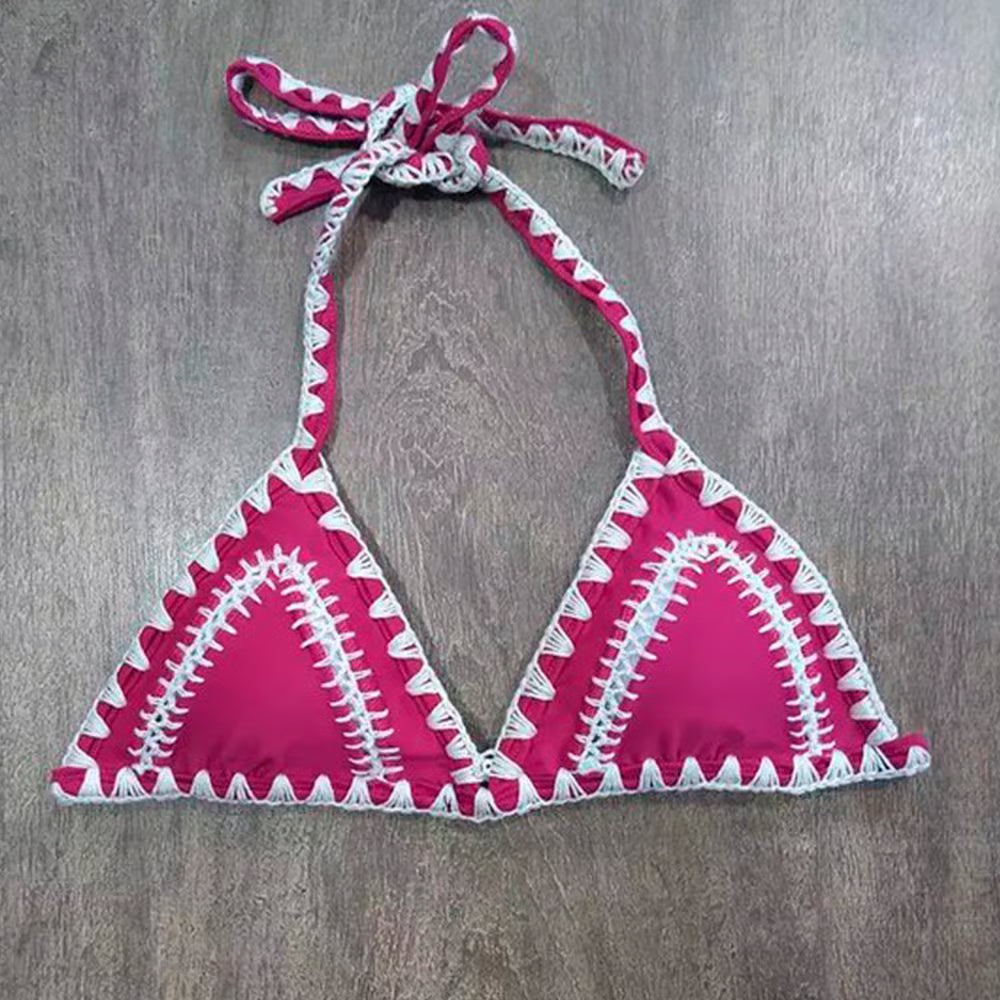 Top Biquíni Plus Size Boho Beach Vinho