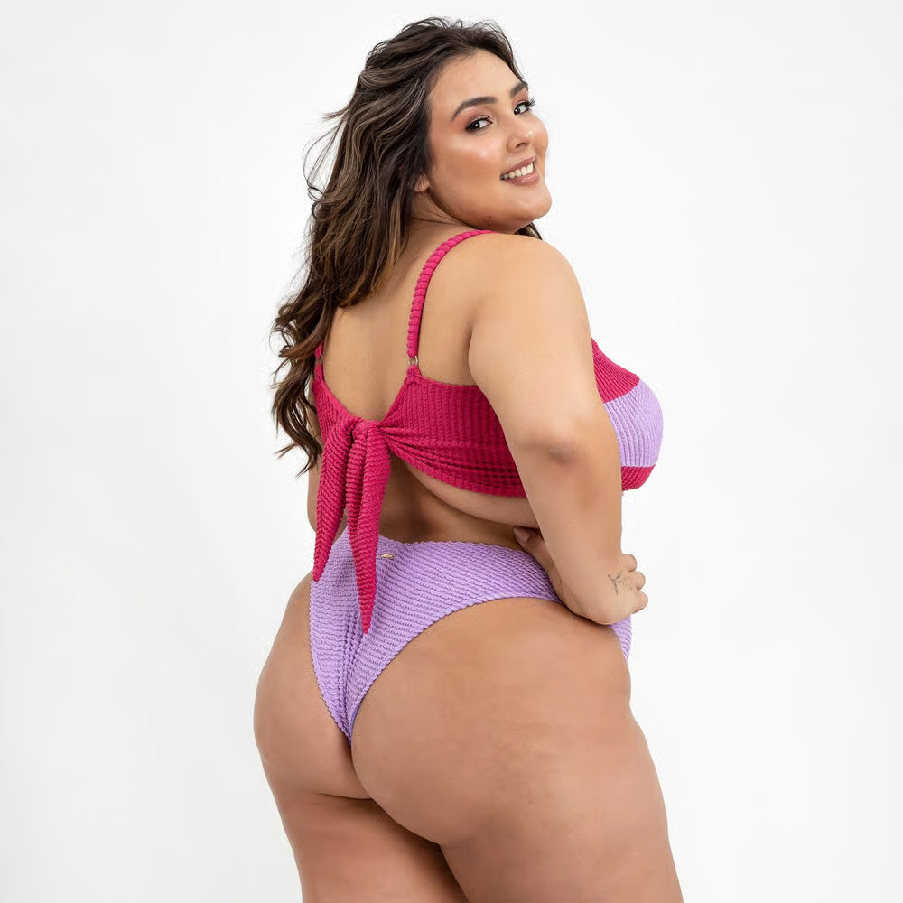 Top Biquíni Plus Size Cropped Lolita Lichia