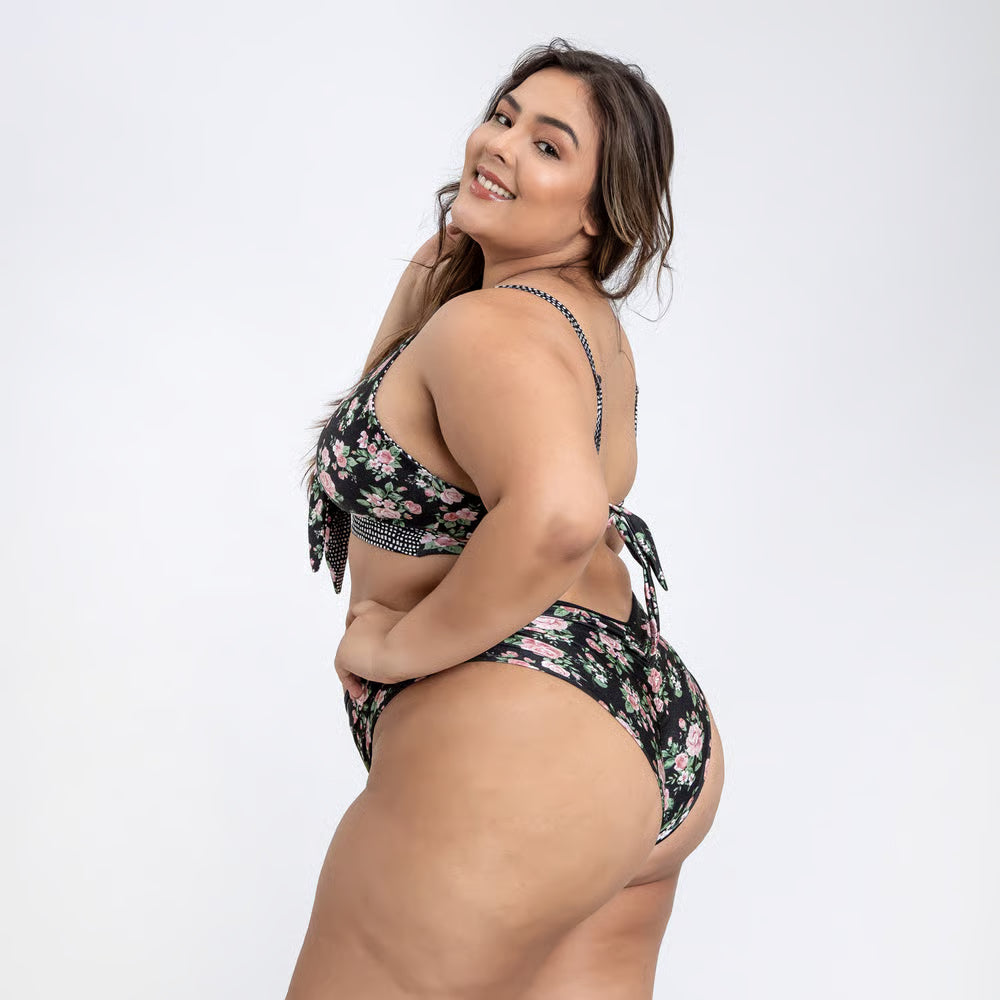 Top Biquíni Plus Size Cropped Maresia Flórida/Copacabana