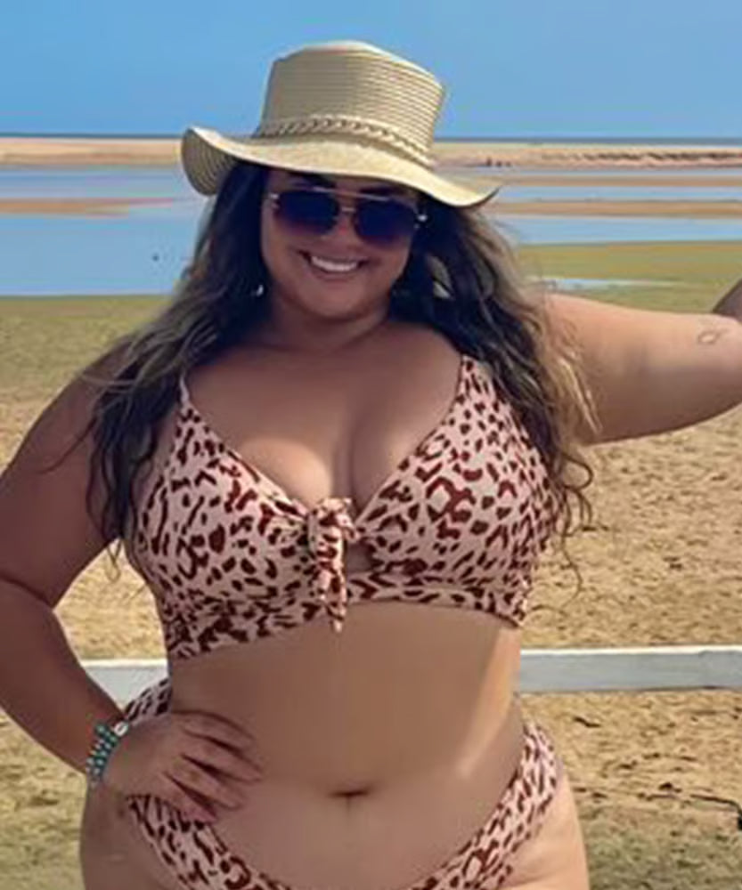 Top Biquíni Plus Size Maresia Onça Nude