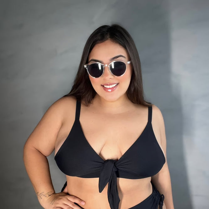 Top Biquíni Plus Size Maresia Preto