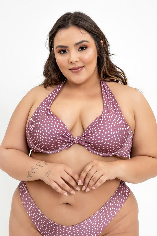 Top Biquíni Plus Size Meia-Taça Alça Larga Veneza