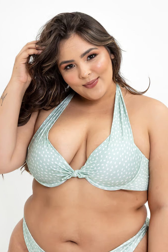 Top Biquíni Plus Size Meia-Taça Alça Larga Viena