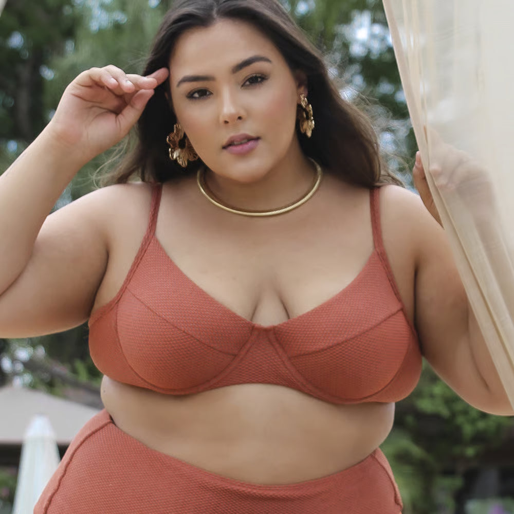 Top Biquíni Plus Size Meia-Taça Mali