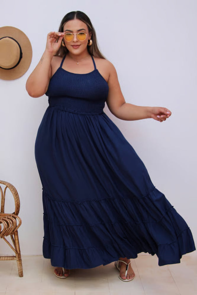 Vestido Longo Plus Size Yasmin Marinho