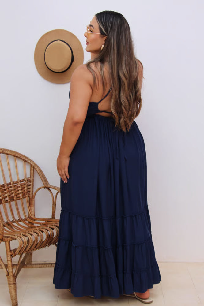 Vestido Longo Plus Size Yasmin Marinho