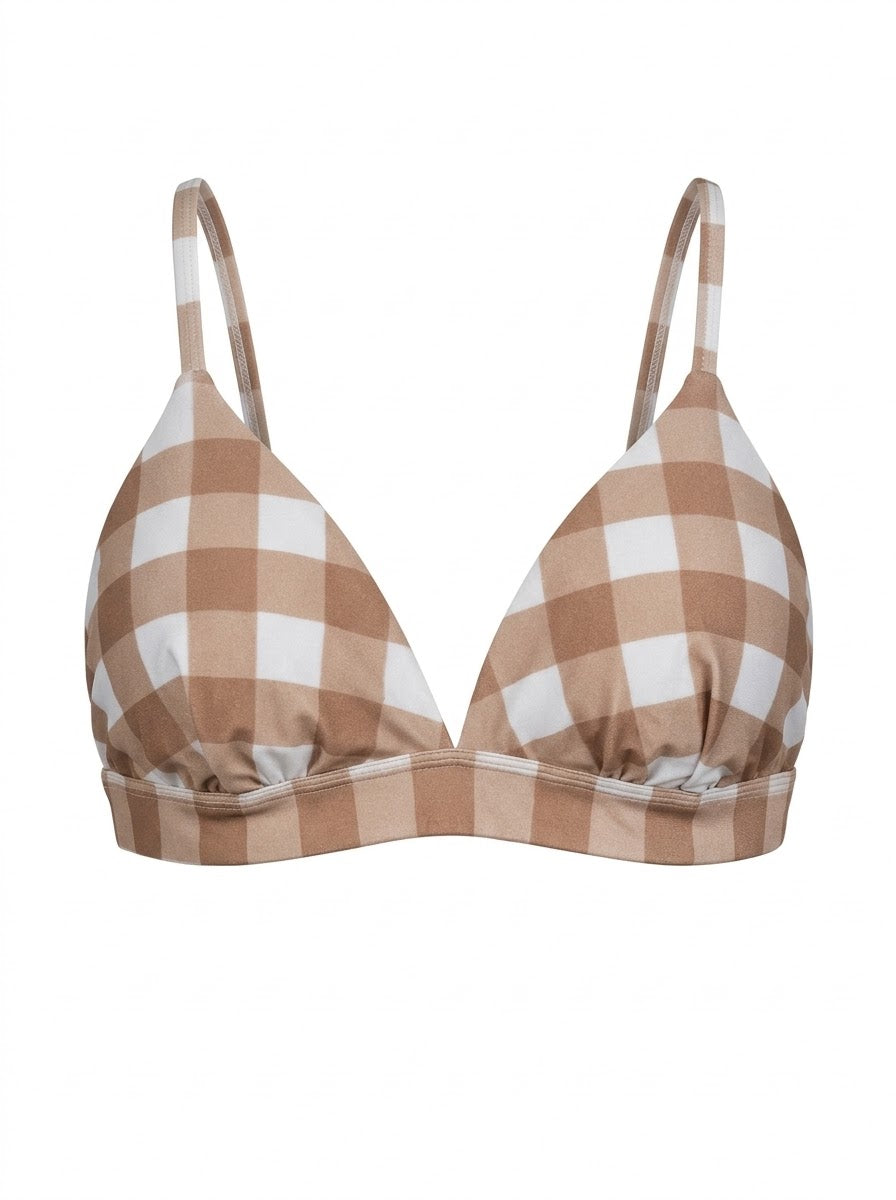 Top Biquíni Plus Size Praieira Xadrez Off